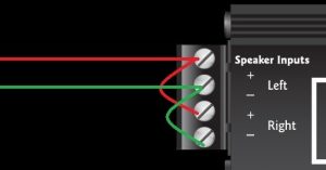 My factory head unit only has a mono output. Can I just ... alpine stereo wiring diagram 